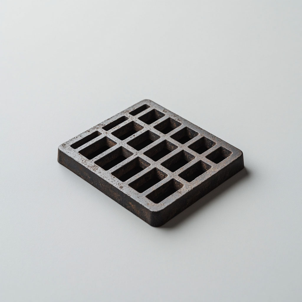 Дождеприемник чугунный прямоугольный ДБ 852х570х100 мм