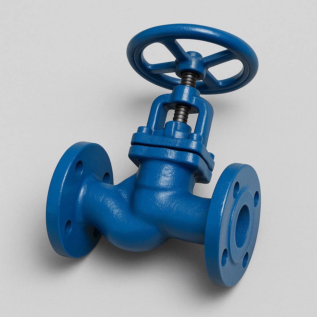 Вентиль чугунный угловой 2 РУ 16